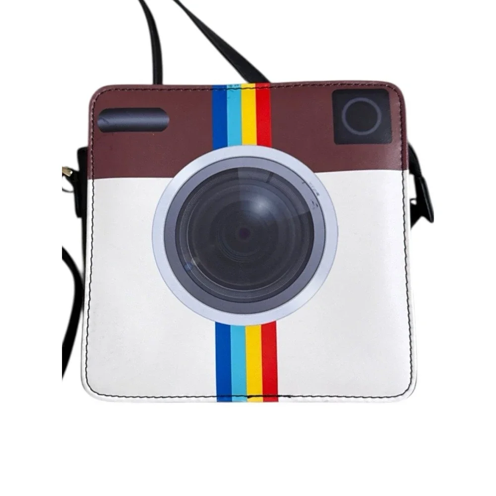 Polaroid Camera Crossbody Bag Purse Instagram Logo 6.5